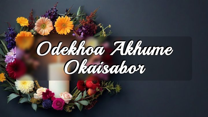Odekhoa Akhume Okaisabor